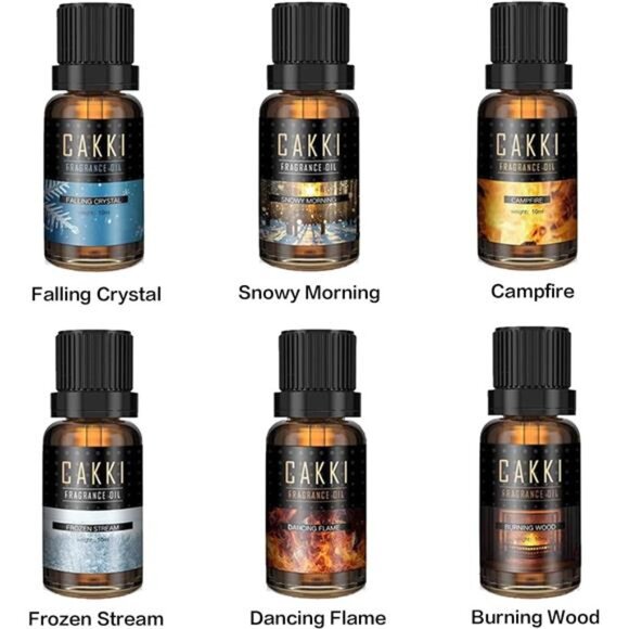 Winter Essential Oils Set - 6 Scents for Diffusers, Candles, Soaps, Gifts - Picture 2 of 7